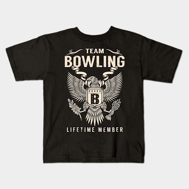 BOWLING Kids T-Shirt by Cherlyn